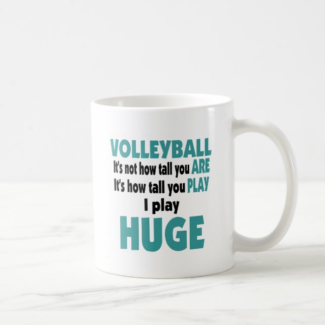 VolleyChick Huge Coffee Mug (Right)
