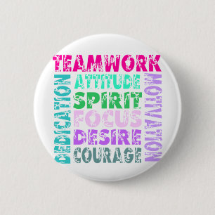 VolleyChick Teamwork 6 Cm Round Badge