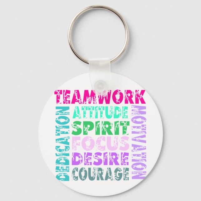VolleyChick Teamwork Key Ring (Front)