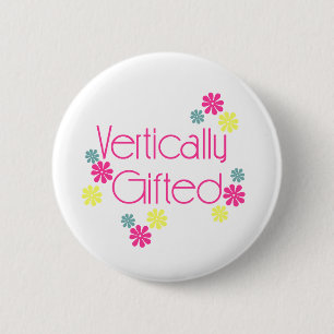 VolleyChick Vertically Gifted 6 Cm Round Badge