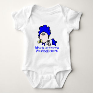 VolleyChick VolleyBaby Which way? Baby Bodysuit