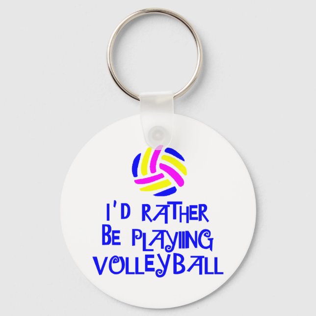 VolleyChick's Rather Key Ring (Front)