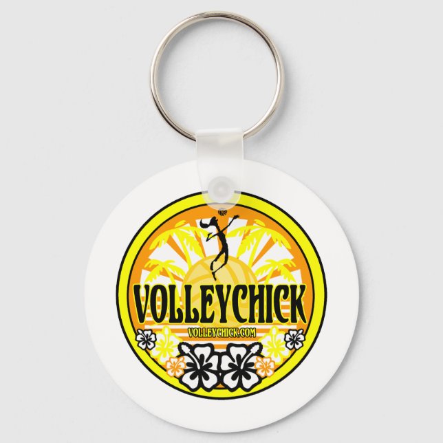 VolleyChickSunshine Key Ring (Front)