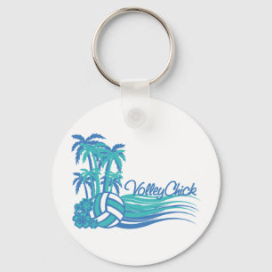 VolleyChickWaver Key Ring