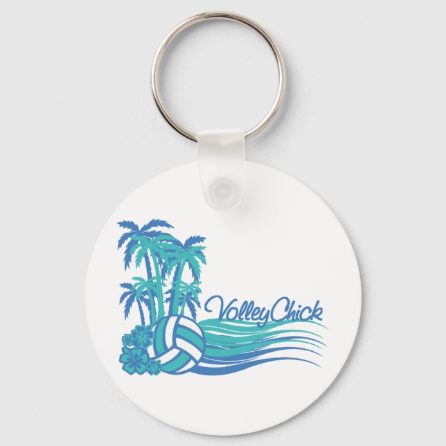 VolleyChickWaver Key Ring (Front)
