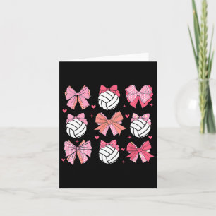 Volleyll Coquette Bow Volleyll Mum Mothers Day Sof Card