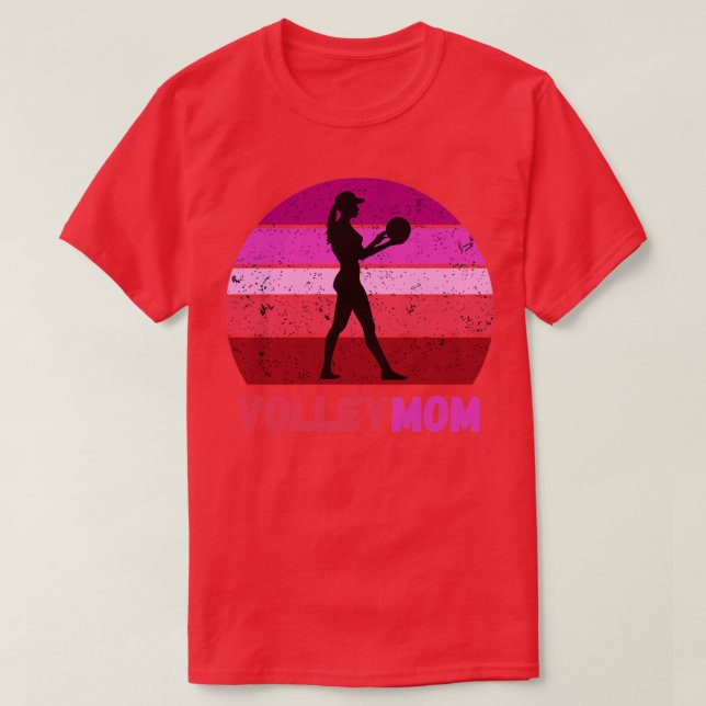 VolleyMom Volleyball Mother2 T-Shirt (Design Front)