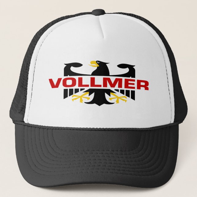 Vollmer Surname Trucker Hat (Front)