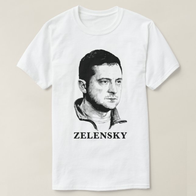 Volodymyr Zelensky Art Ukraina   T-Shirt (Design Front)