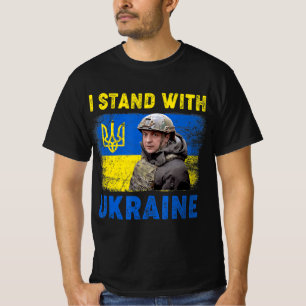 Volodymyr Zelensky I Stand With Ukraine Ukrainian  T-Shirt