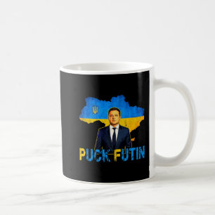 Volodymyr Zelensky Puck Futin Meme I Stand With Uk Coffee Mug