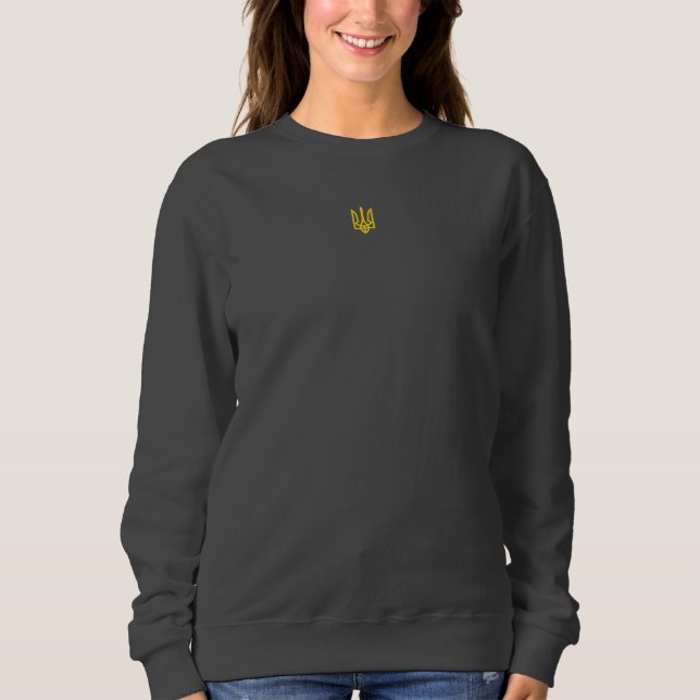 Volodymyr Zelensky Ukraine Gold Trident Emblem  Sweatshirt (Front)