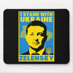 Volodymyr Zelensky Ukraine Ukrainian Flag Shirt Mouse Pad