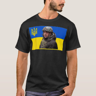 Volodymyr Zelenskyy President Ukraine Flag  T-Shirt