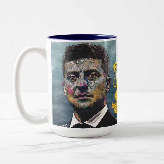 Volodymyr Zelenskyy Two Tone Mug (Left)