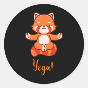 Volpe Yoga - Relaxation And Serenity In A Unique S Classic Round Sticker