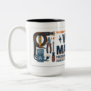 Volt Master Electricians Gift Two-Tone Coffee Mug