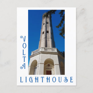 Volta Lighthouse Brunate Lake Como Italy Postcard