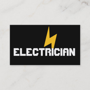 Voltage Electrician Electric Electricity Company Business Card