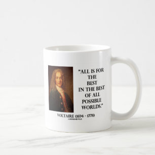 Voltaire All Is For The Best In The Best Of All Coffee Mug