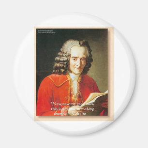 Voltaire "No Enemies" Wisdom Quote Gifts Tees Etc Magnet