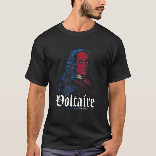 Voltaire Philosopher Enlightenment Humanistic Phil T-Shirt (Front)