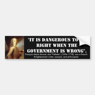 Voltaire_Quote _01 Bumper Sticker