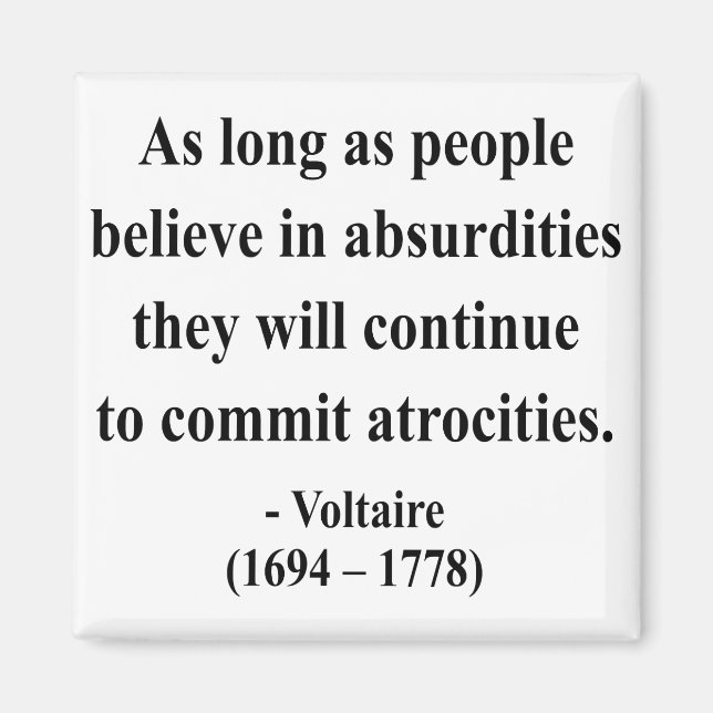 Voltaire Quote 2a Magnet (Front)