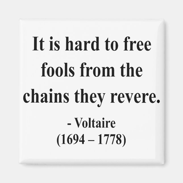 Voltaire Quote 5a Magnet (Front)