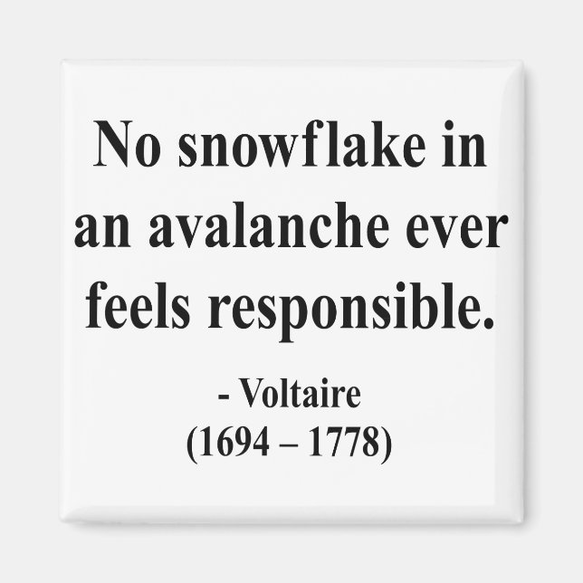 Voltaire Quote 6a Magnet (Front)
