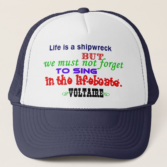 ㋡Voltaire QÚØTÊ Cool Trucker Hat㋡ Hat (Front)