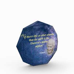 Voltaire Quote On Life On Other Planets Photo Block