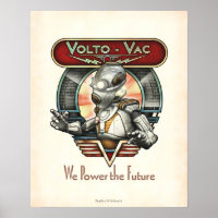 Volto-Vac Retro Robot poster (16x20")