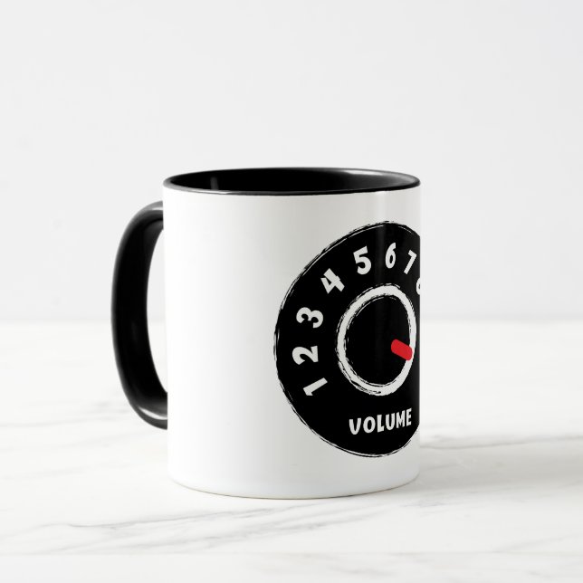 Volume Control, Sound Straight button. Gitaar. Mug (Front Left)