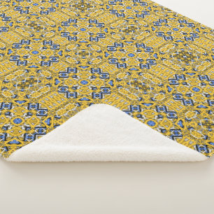 Volume eleven's kaleidoscope art one sherpa blanket