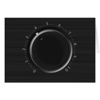 Volume Knob Greeting Card