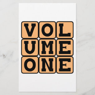 Volume One, First Volume