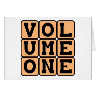 Volume One, First Volume