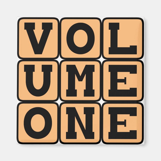 Volume One, First Volume Magnet (Front)