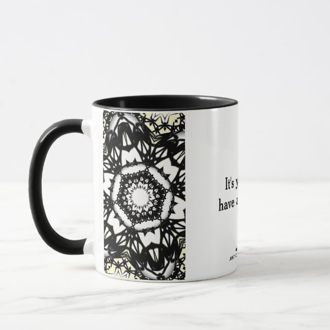 Volume one's kaleidoscope art four mug (Left)
