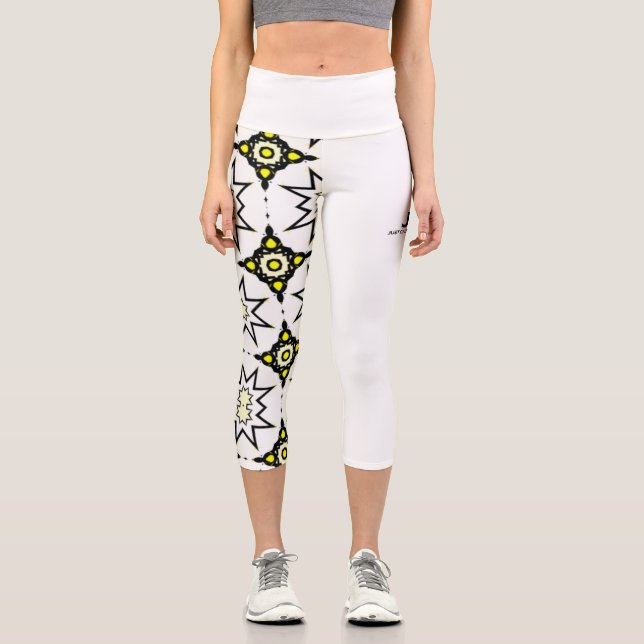 Volume one's kaleidoscope art seventeen capri leggings (Front)