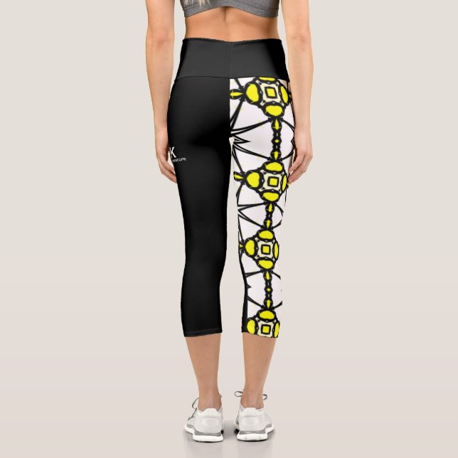 Volume one's kaleidoscope art sixteen capri leggings (Back)