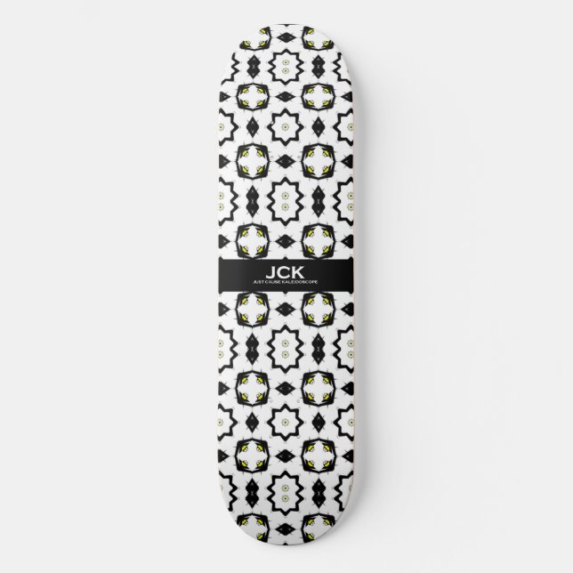 Volume one's kaleidoscope art sixteen skateboard (Front)