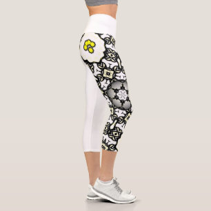 Volume one's kaleidoscope art two capri leggings