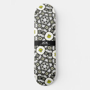 Volume one's kaleidoscope art two skateboard