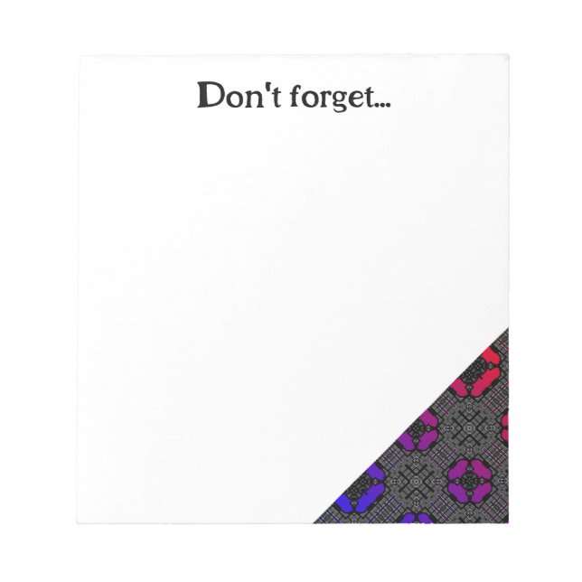 Volume thirteen's kaleidoscope art three notepad (Front)