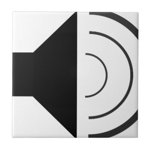 Volume up Speaker Ceramic Tile
