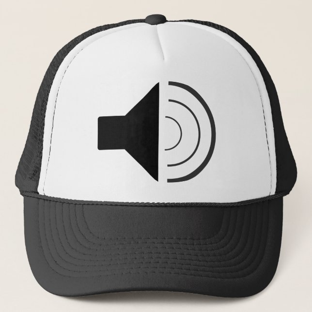 Volume up Speaker Trucker Hat (Front)