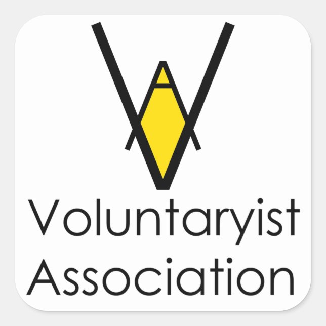 Voluntaryist Association Membership Sticker (Front)
