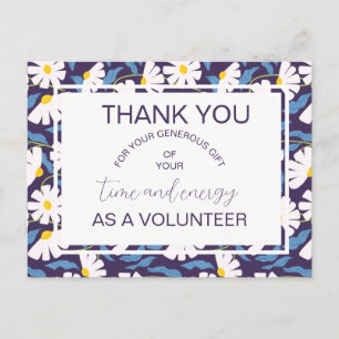 volunteer appreciation announcement postcard